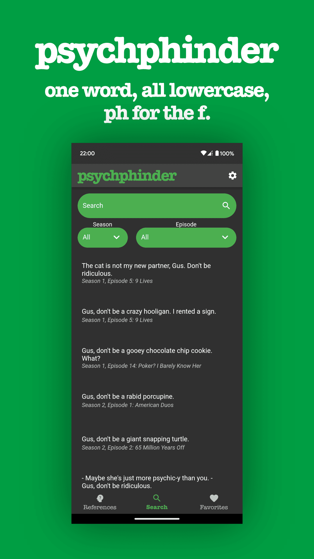 Скриншот 1 — psychphinder