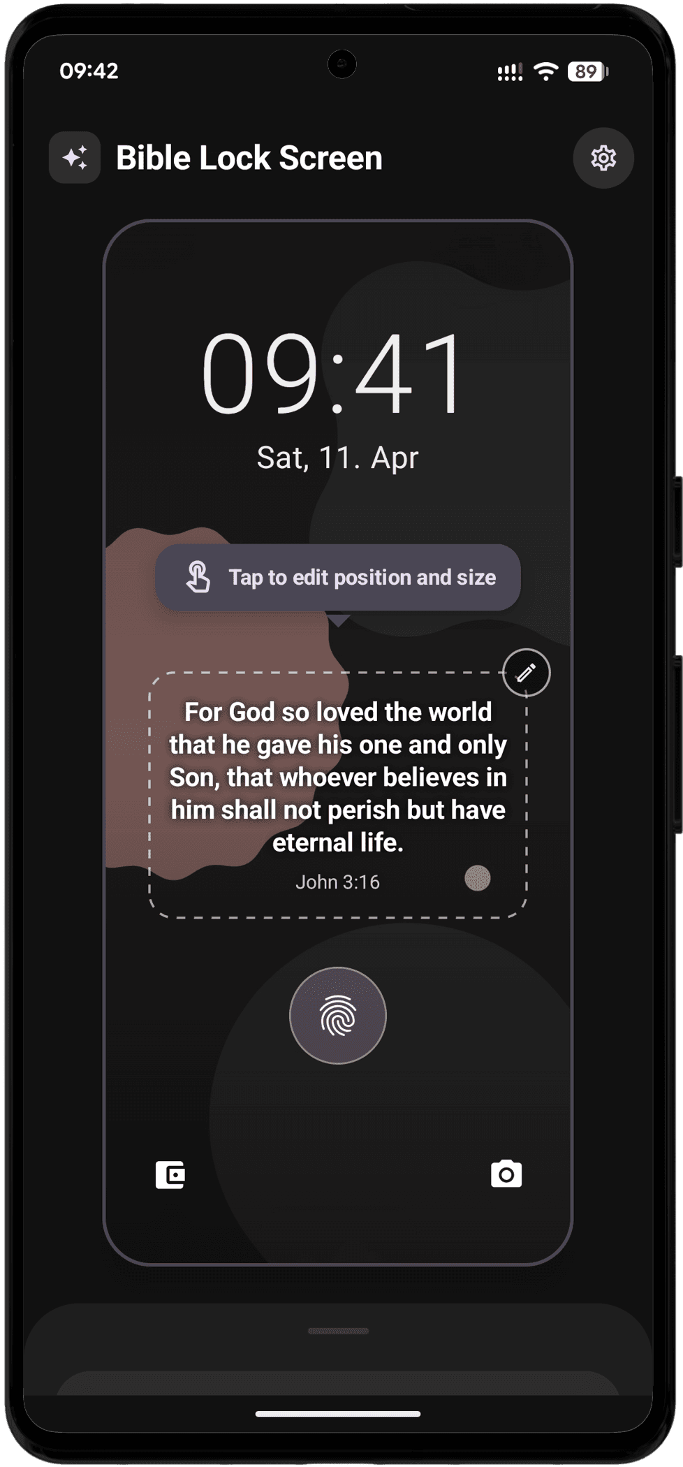Скриншот 2 — Bible Lock Screen