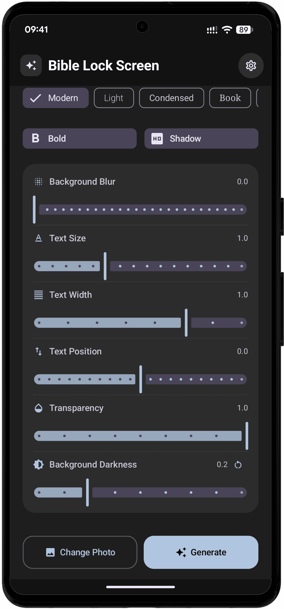 Скриншот 5 — Bible Lock Screen