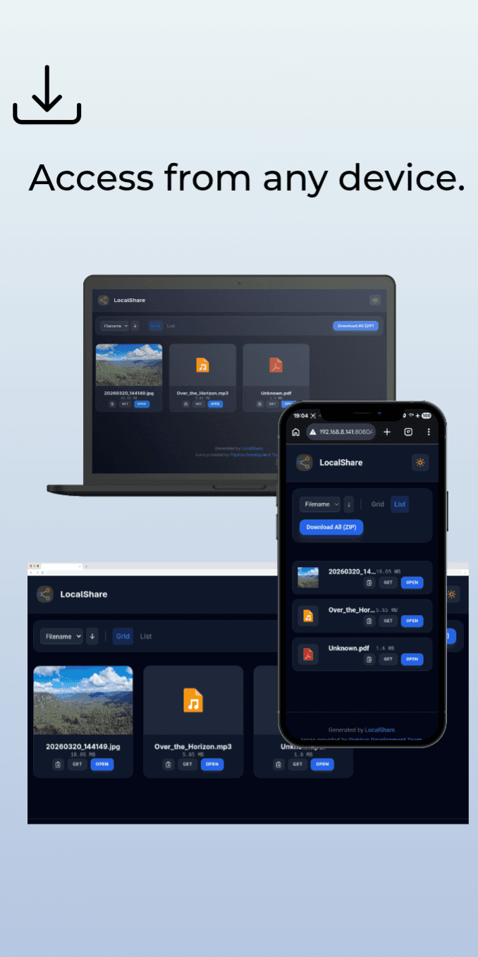 Скриншот 2 — LocalShare