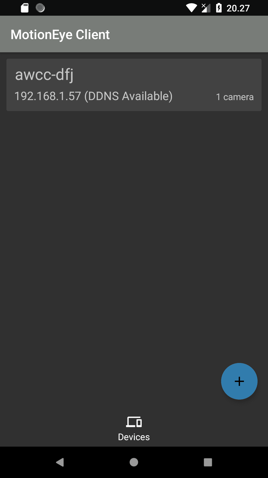 Скриншот 1 — MotionEye Client for Android