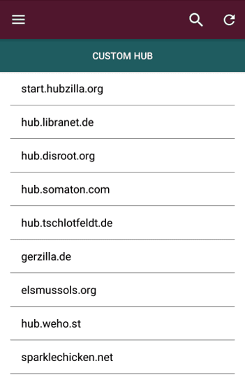 Скриншот 1 — Nomad - Hubzilla for Android