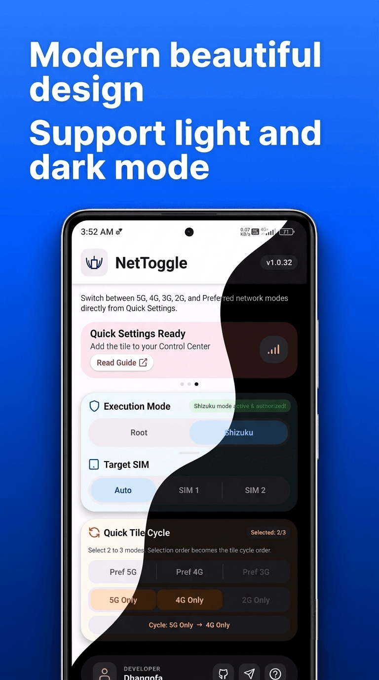 Скриншот 1 — NetToggle