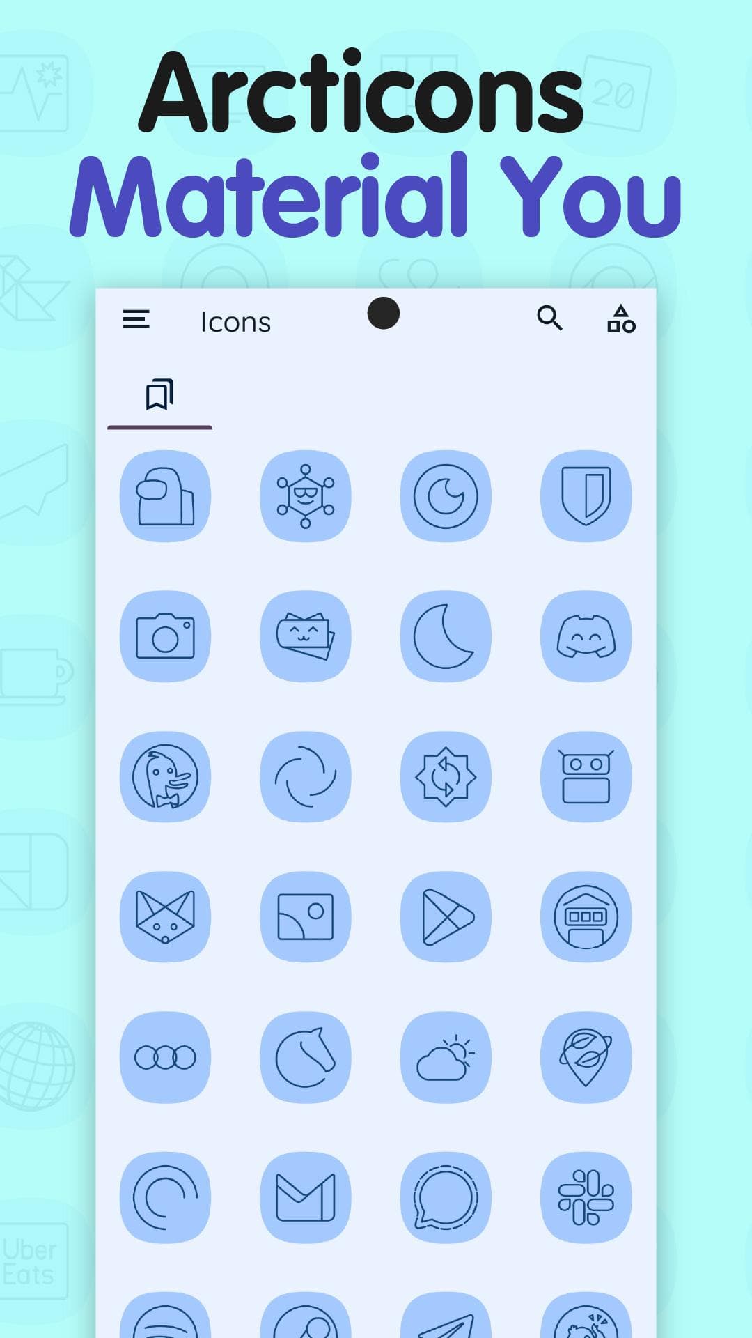 Скриншот 1 — Arcticons Material You