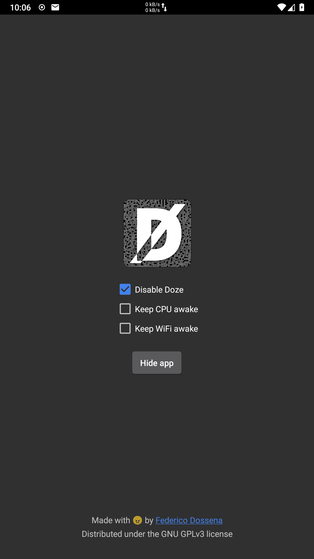 Скриншот 1 — DozeOff