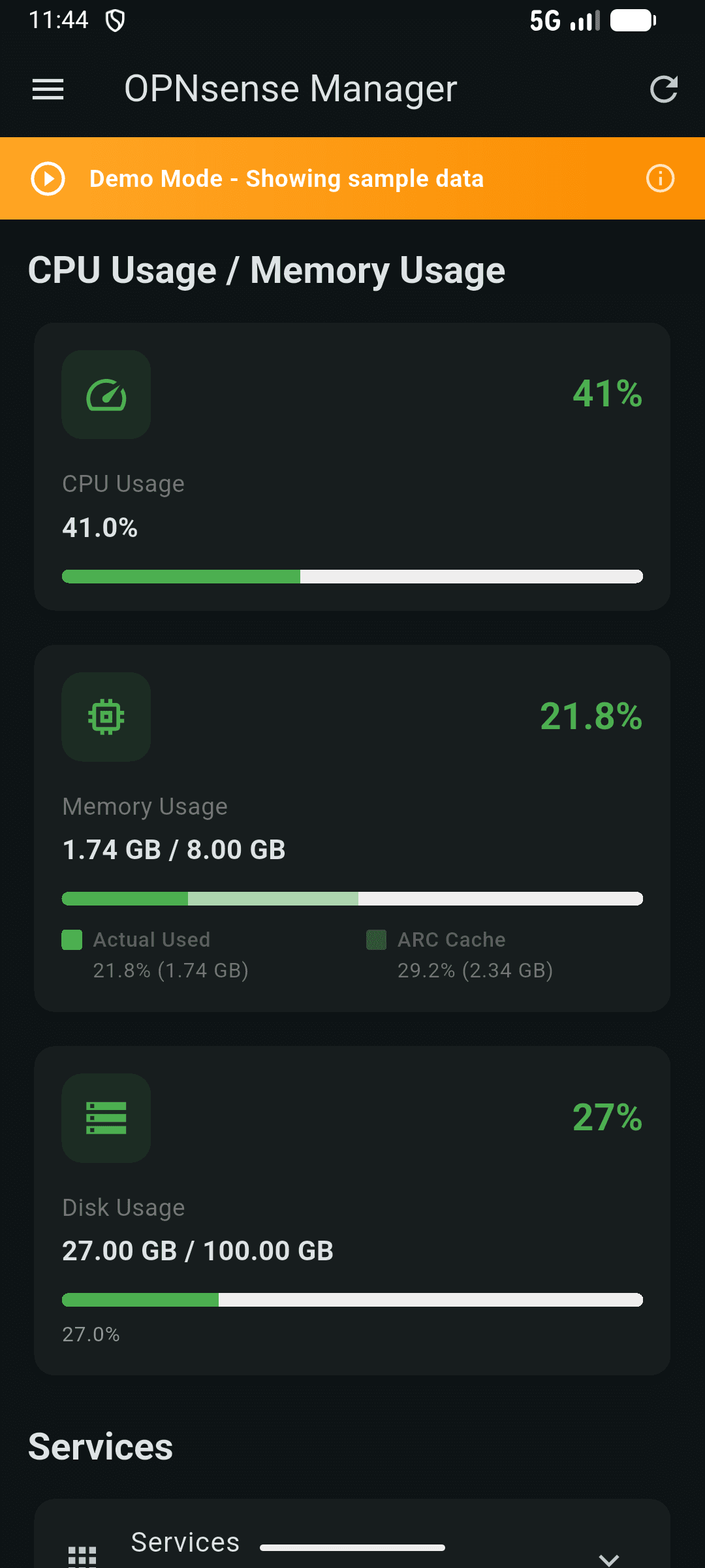 Скриншот 2 — OPNsense Manager