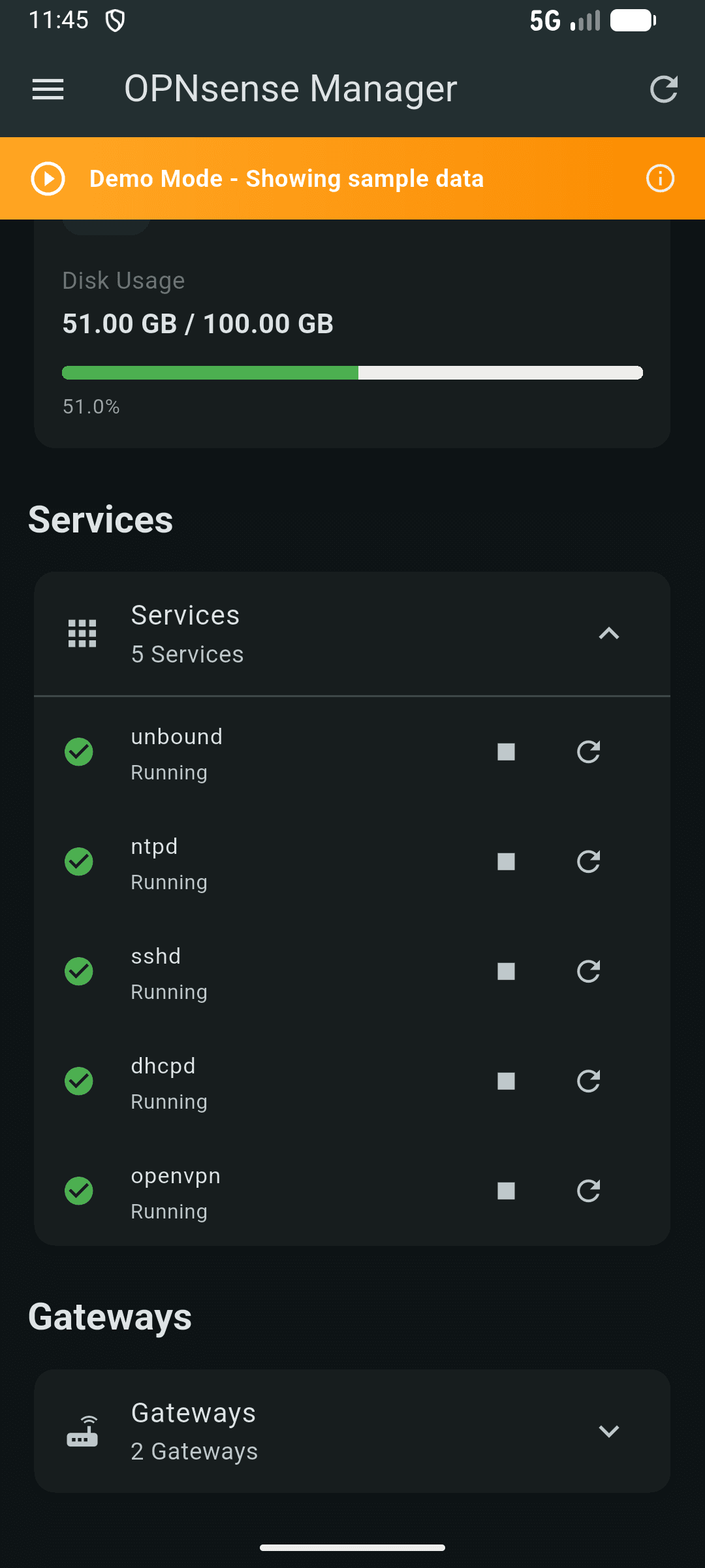 Скриншот 7 — OPNsense Manager