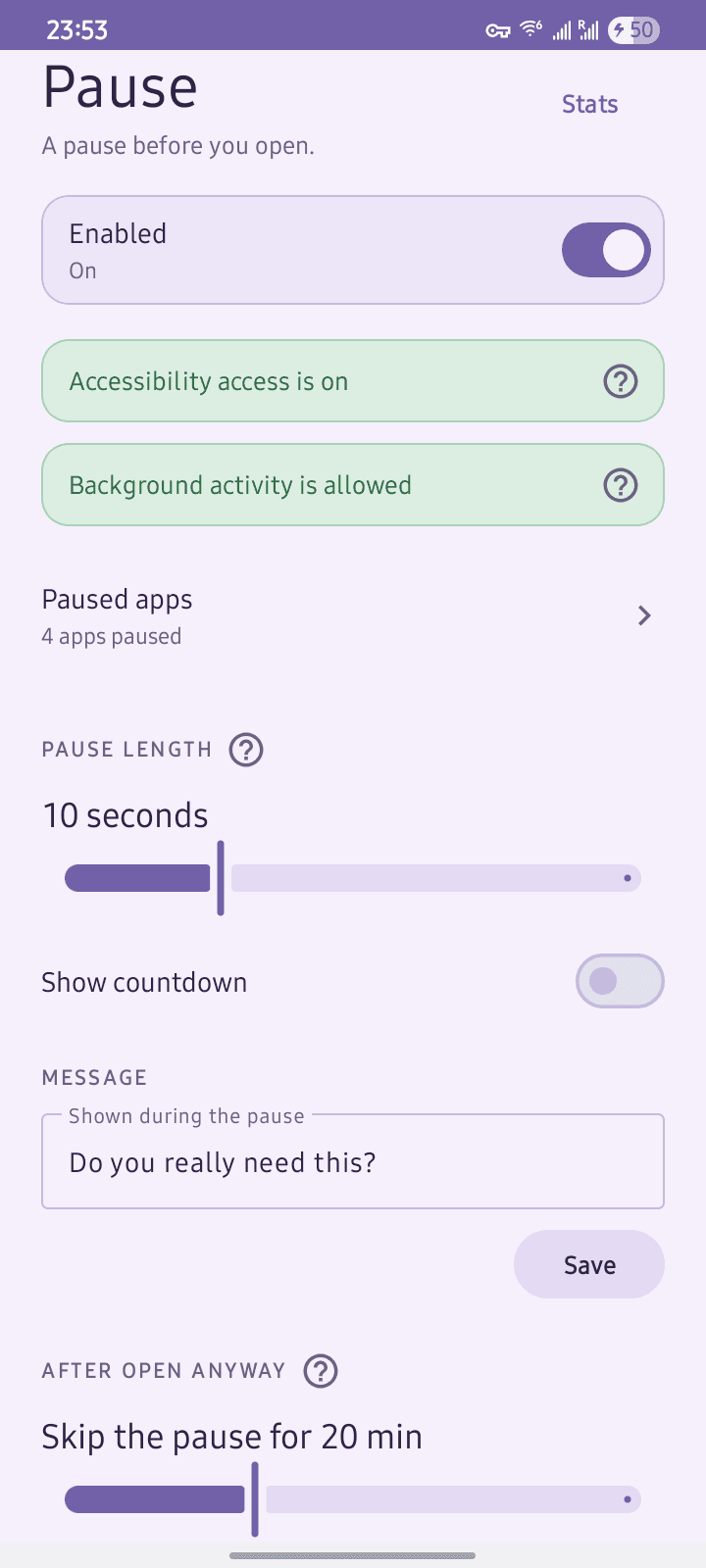 Скриншот 2 — Pause