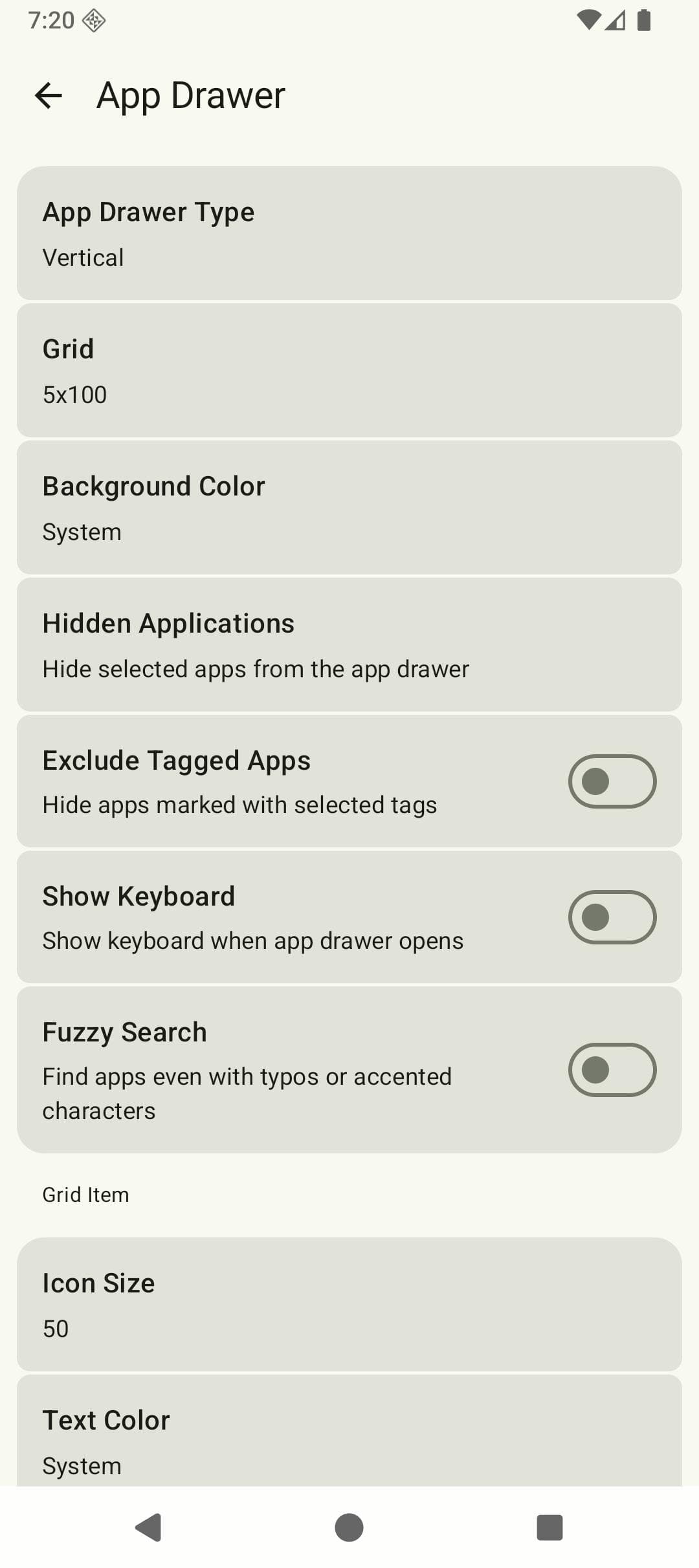 Скриншот 7 — Yagni Launcher