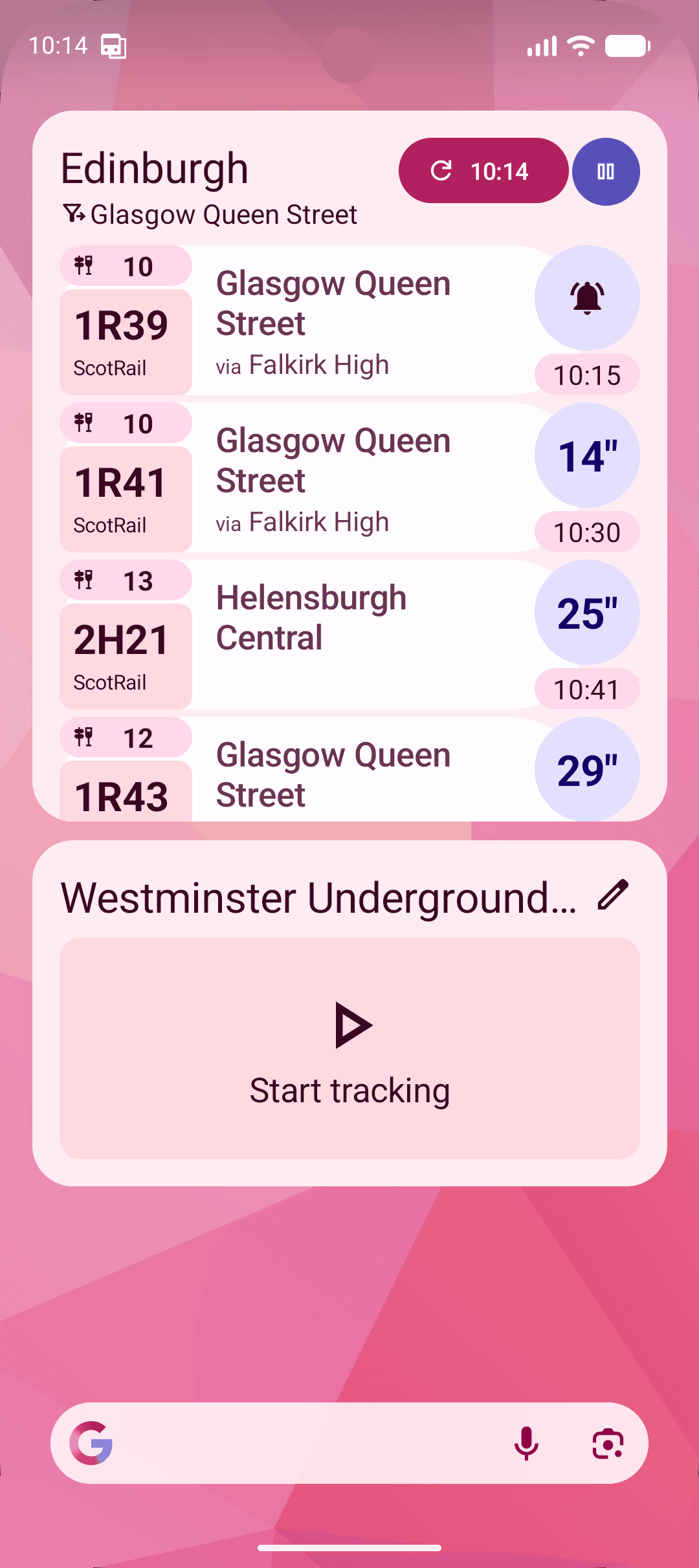 Скриншот 1 — Transport Widgets