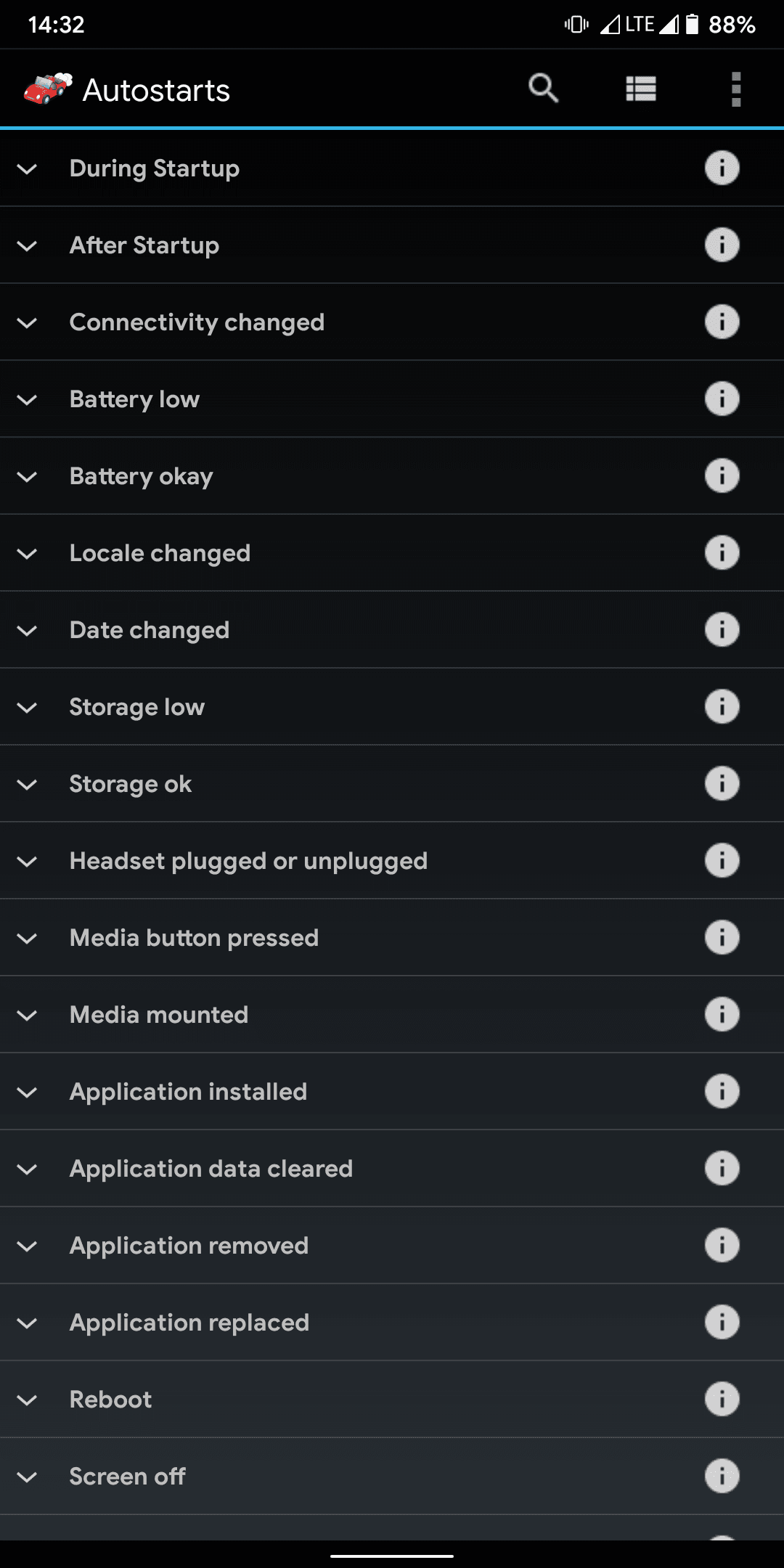 Скриншот 1 — Autostarts - Block apps from starting automaticall