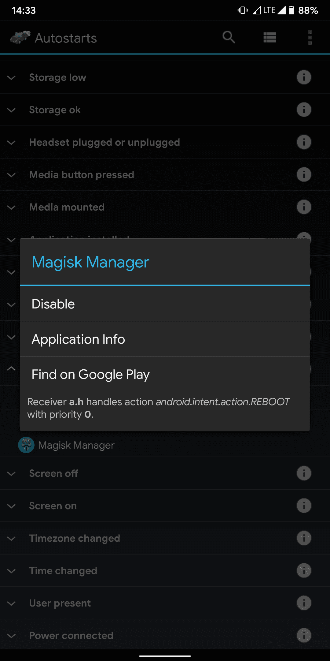 Скриншот 2 — Autostarts - Block apps from starting automaticall