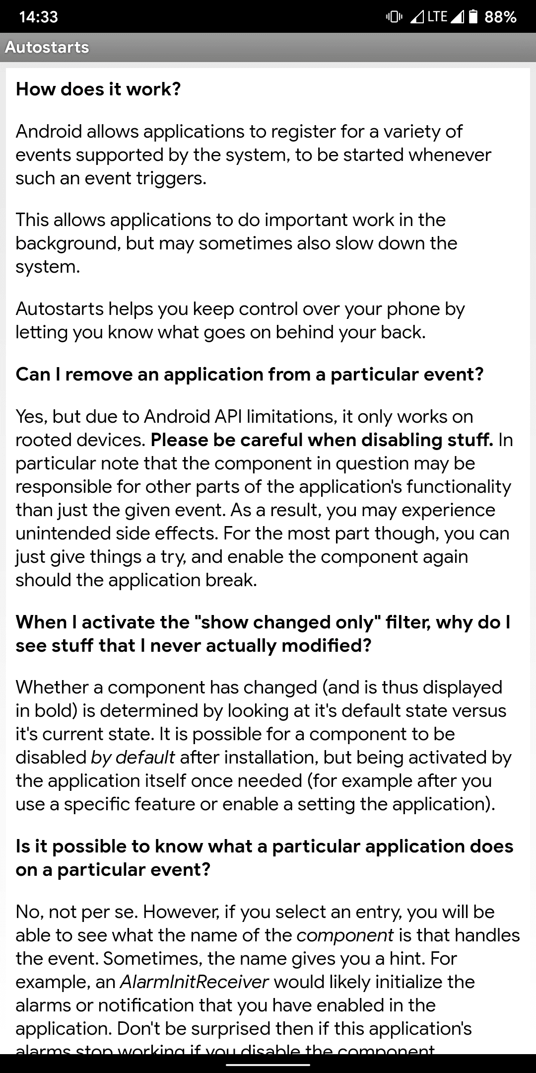 Скриншот 3 — Autostarts - Block apps from starting automaticall
