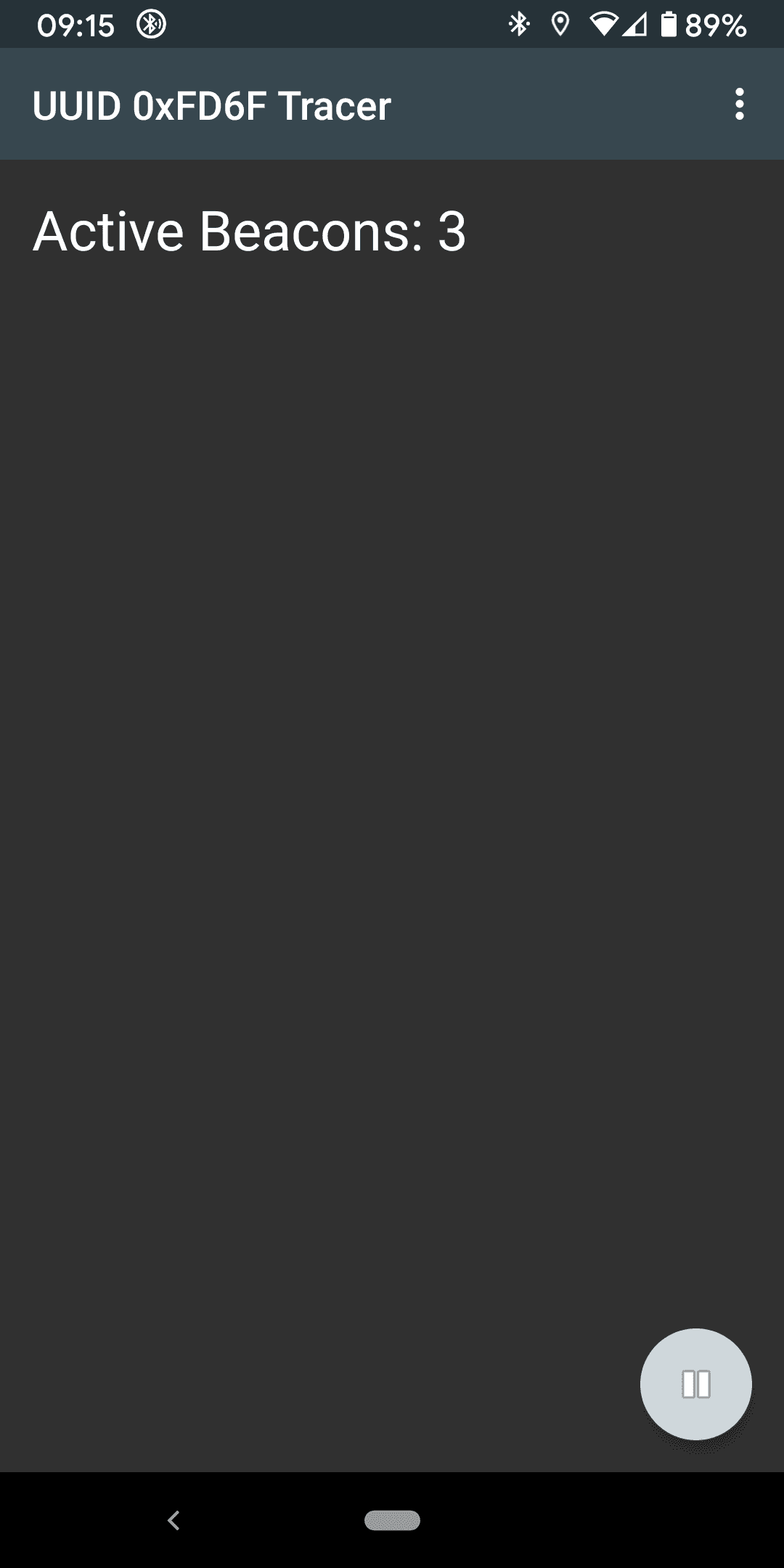 Скриншот 1 — UUID 0xFD6F Scanner