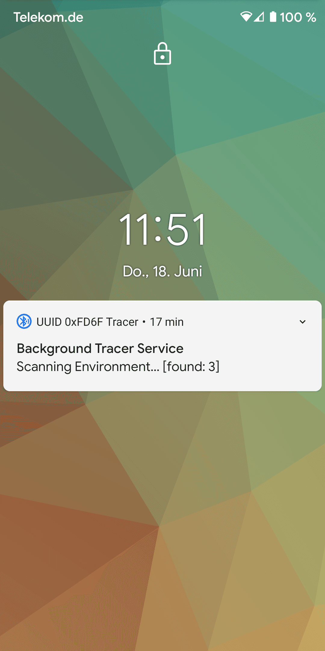 Скриншот 2 — UUID 0xFD6F Scanner