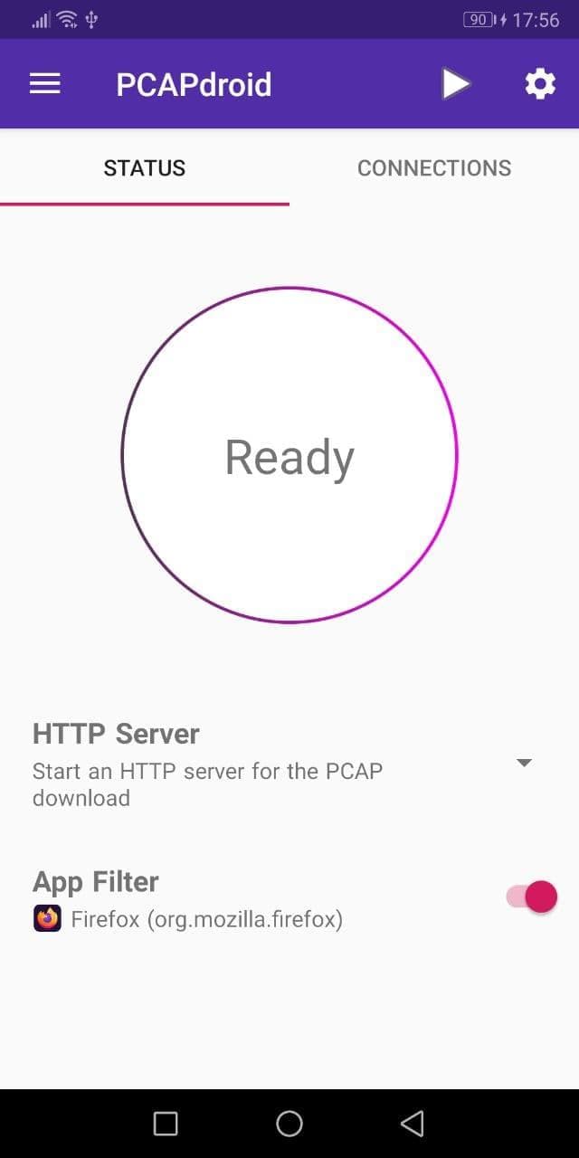 Скриншот 1 — PCAPdroid