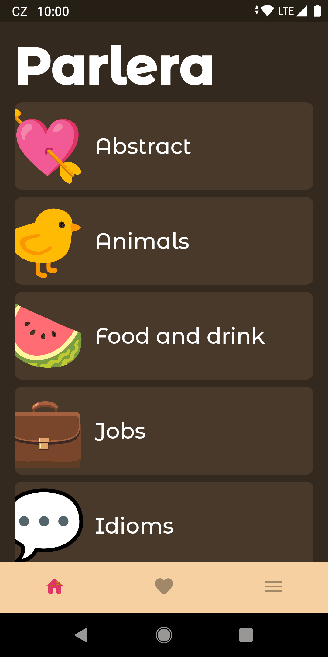 Скриншот 1 — Parlera — word guessing game