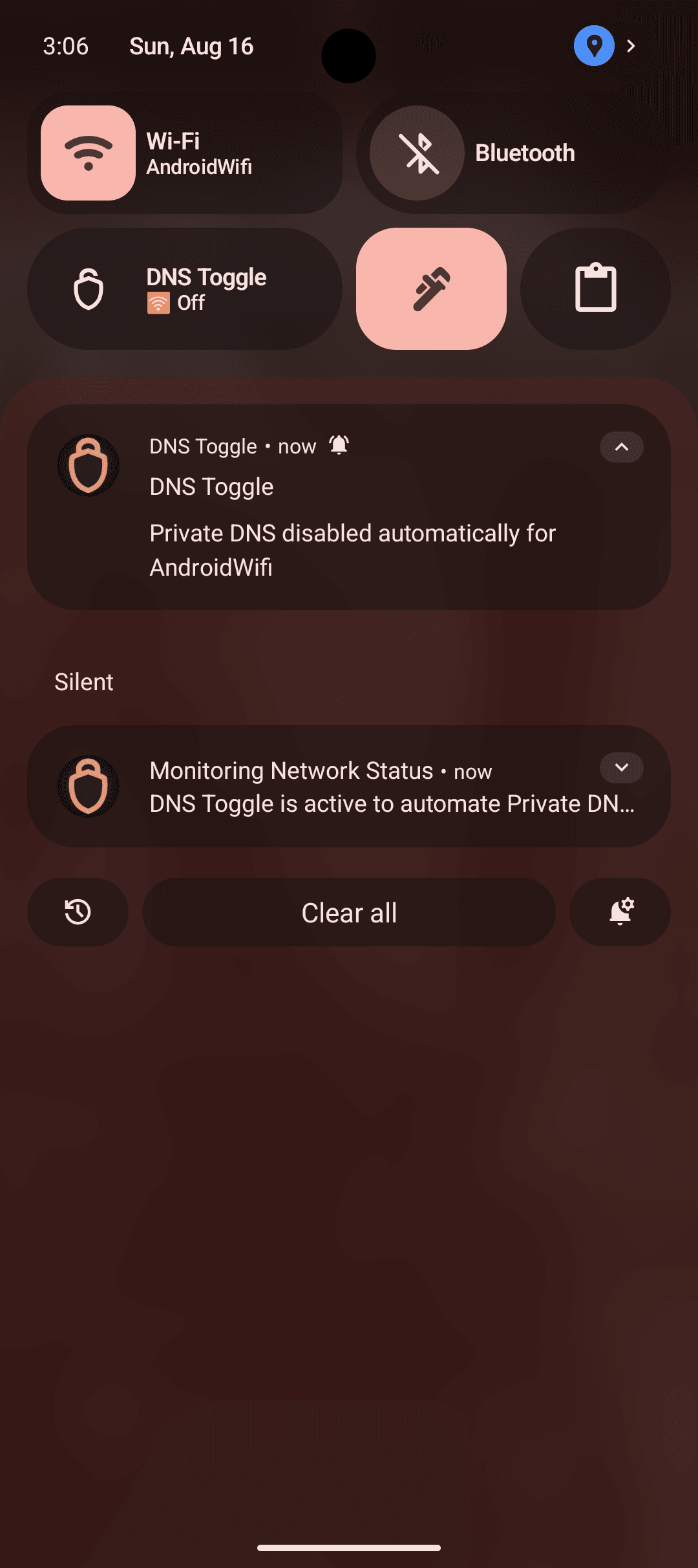Скриншот 2 — DNS Toggle
