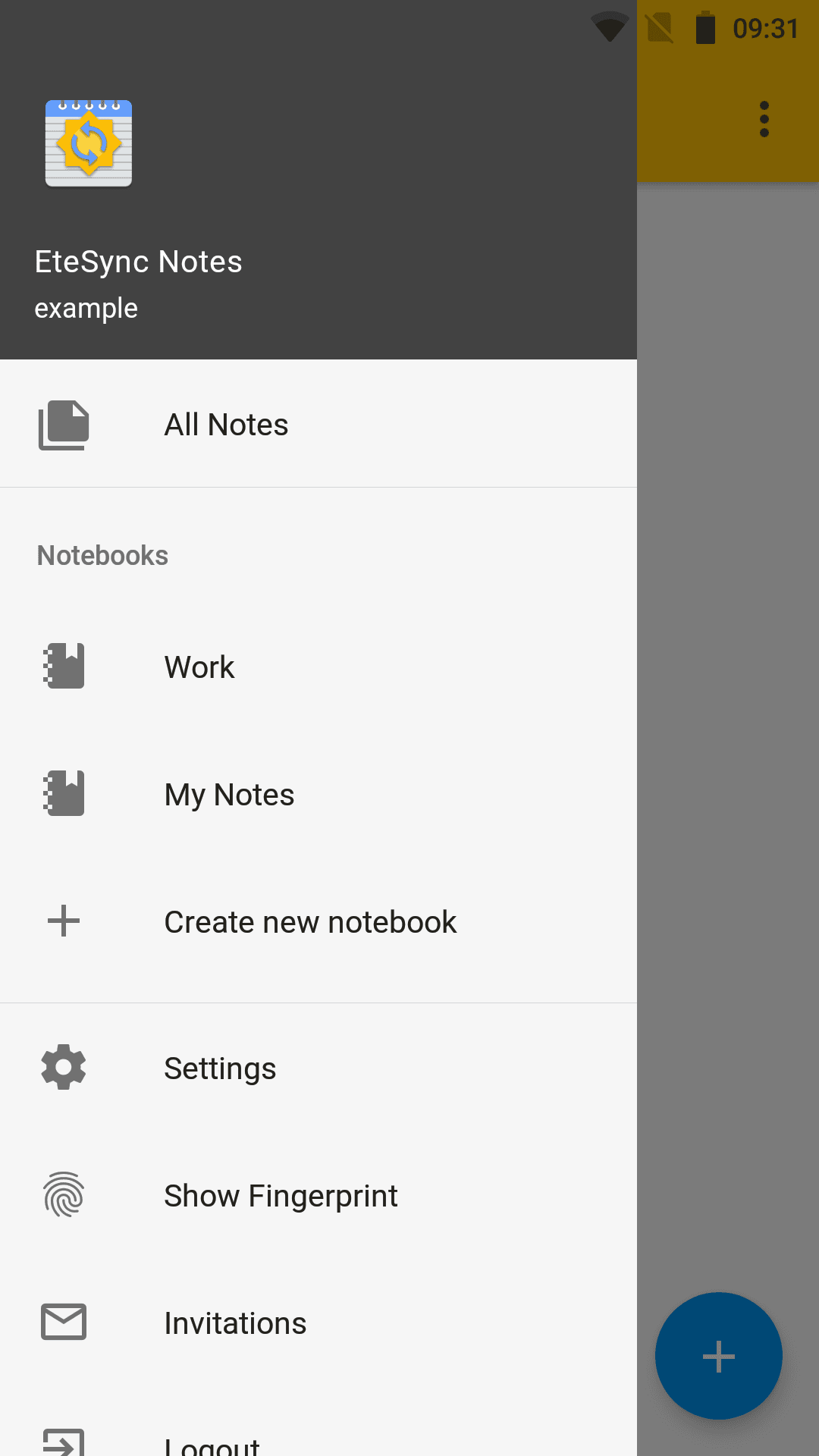Скриншот 4 — EteSync Notes - End-to-end Encrypted Notes
