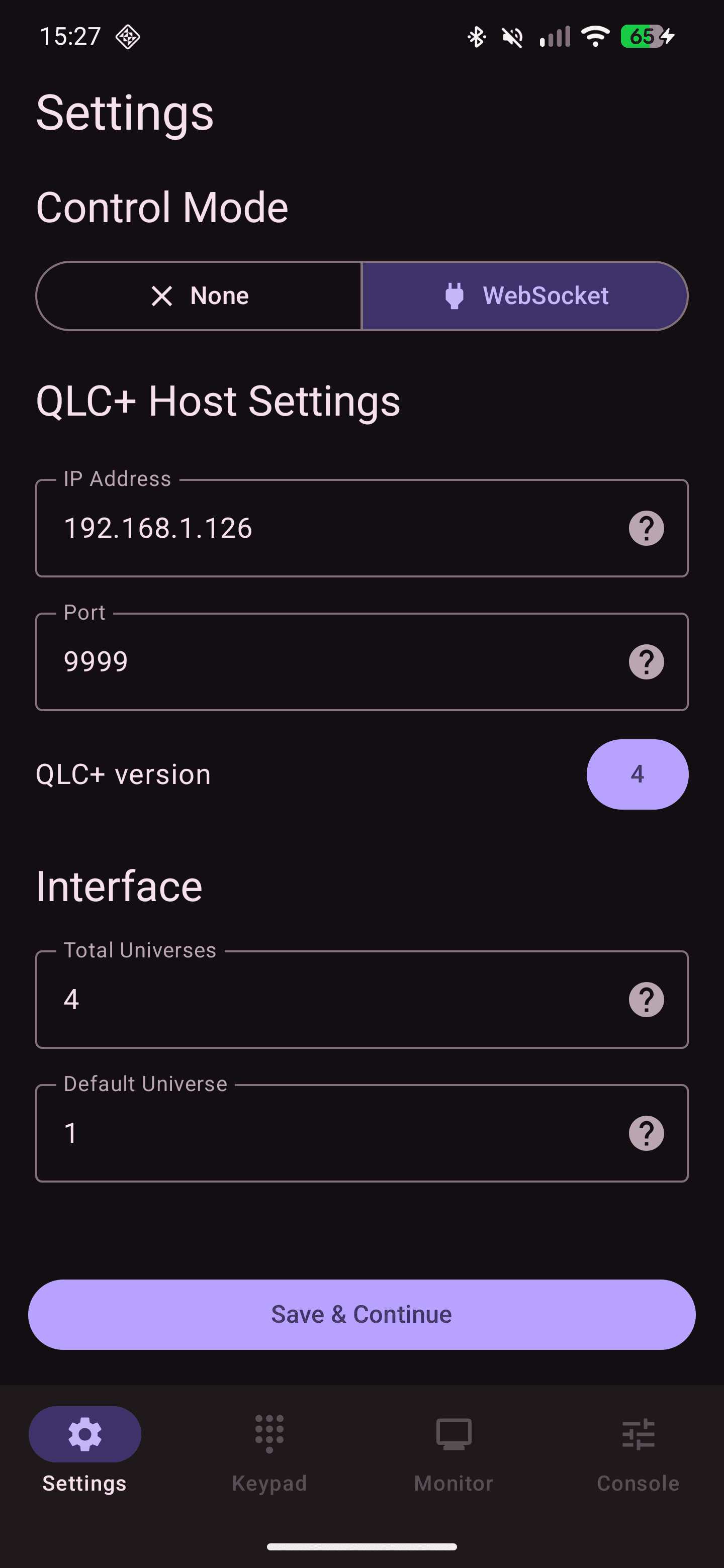 Скриншот 4 — Controller for QLC+