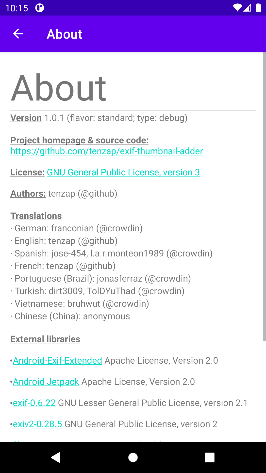Скриншот 7 — Exif Thumbnail Adder