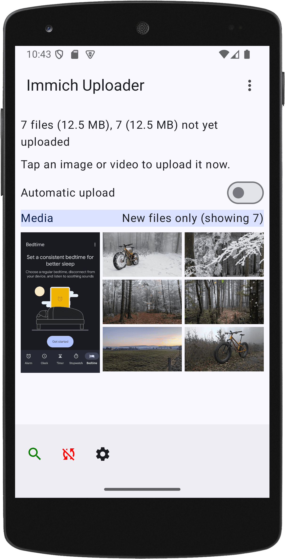 Скриншот 1 — Immich Uploader