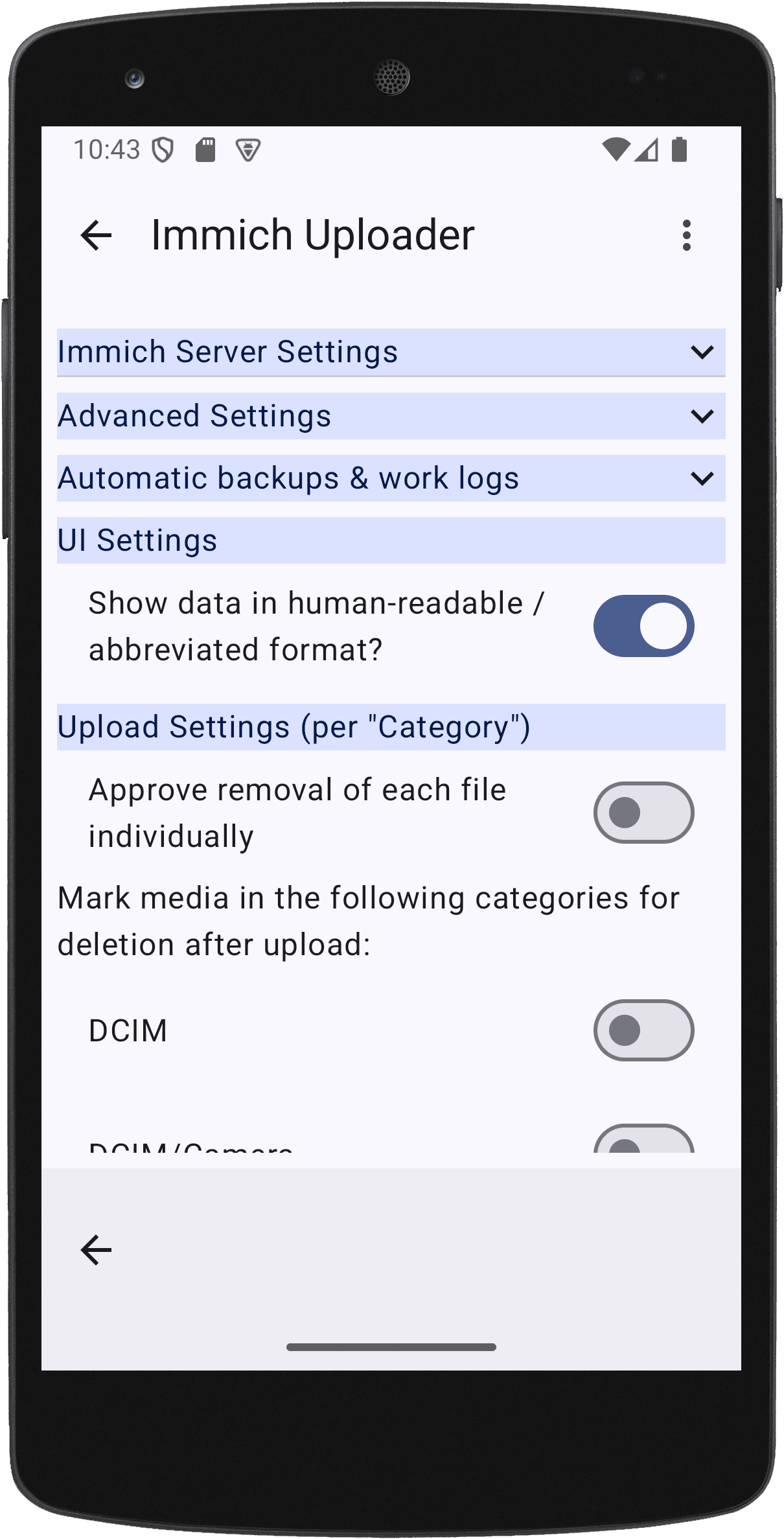 Скриншот 3 — Immich Uploader
