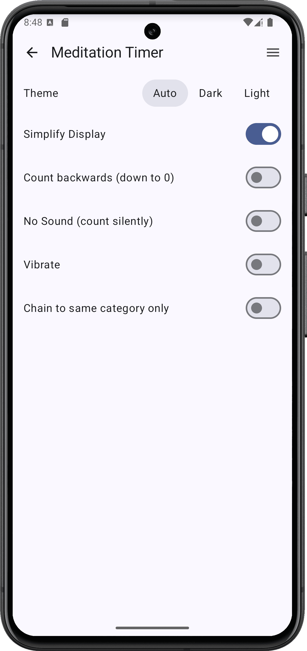 Скриншот 5 — Meditation Timer