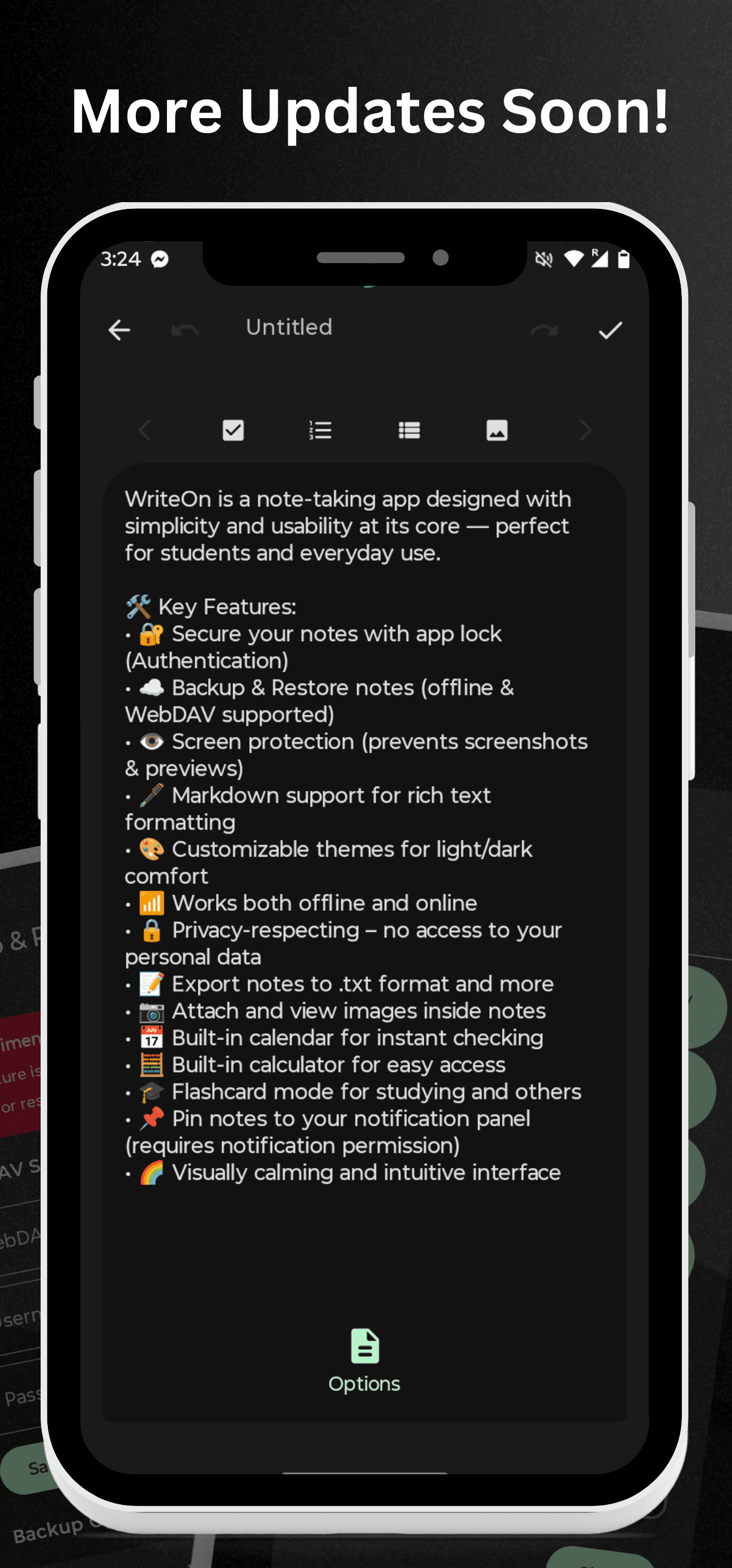 Скриншот 4 — WriteOn: Simple Notepad