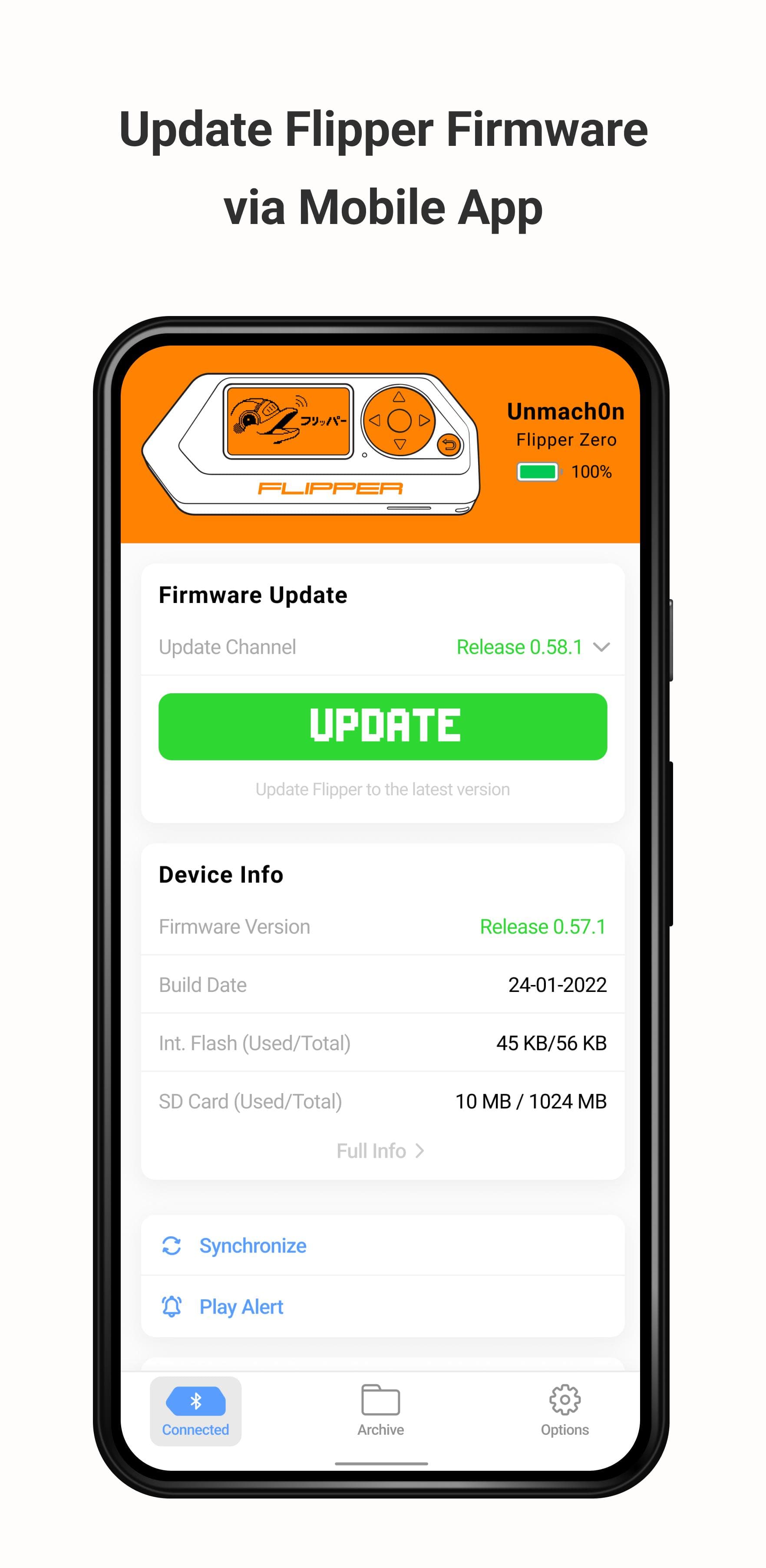 Скриншот 1 — Flipper Mobile App