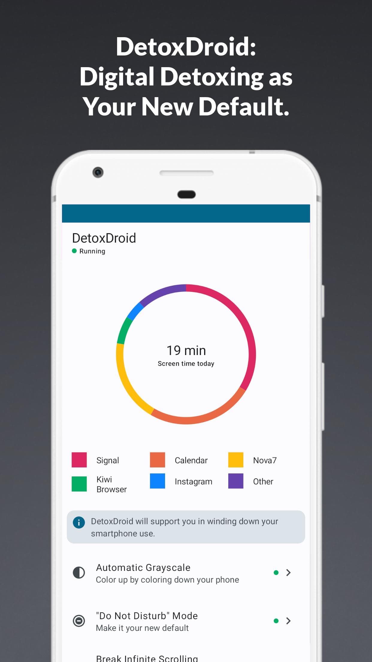 Скриншот 1 — DetoxDroid: Digital Detox by Default