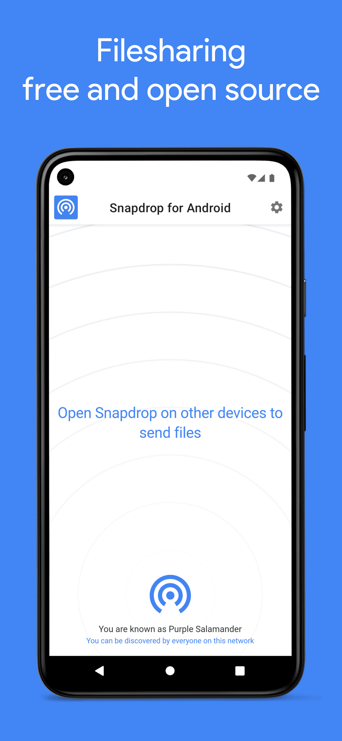 Скриншот 1 — Snapdrop & PairDrop для Android