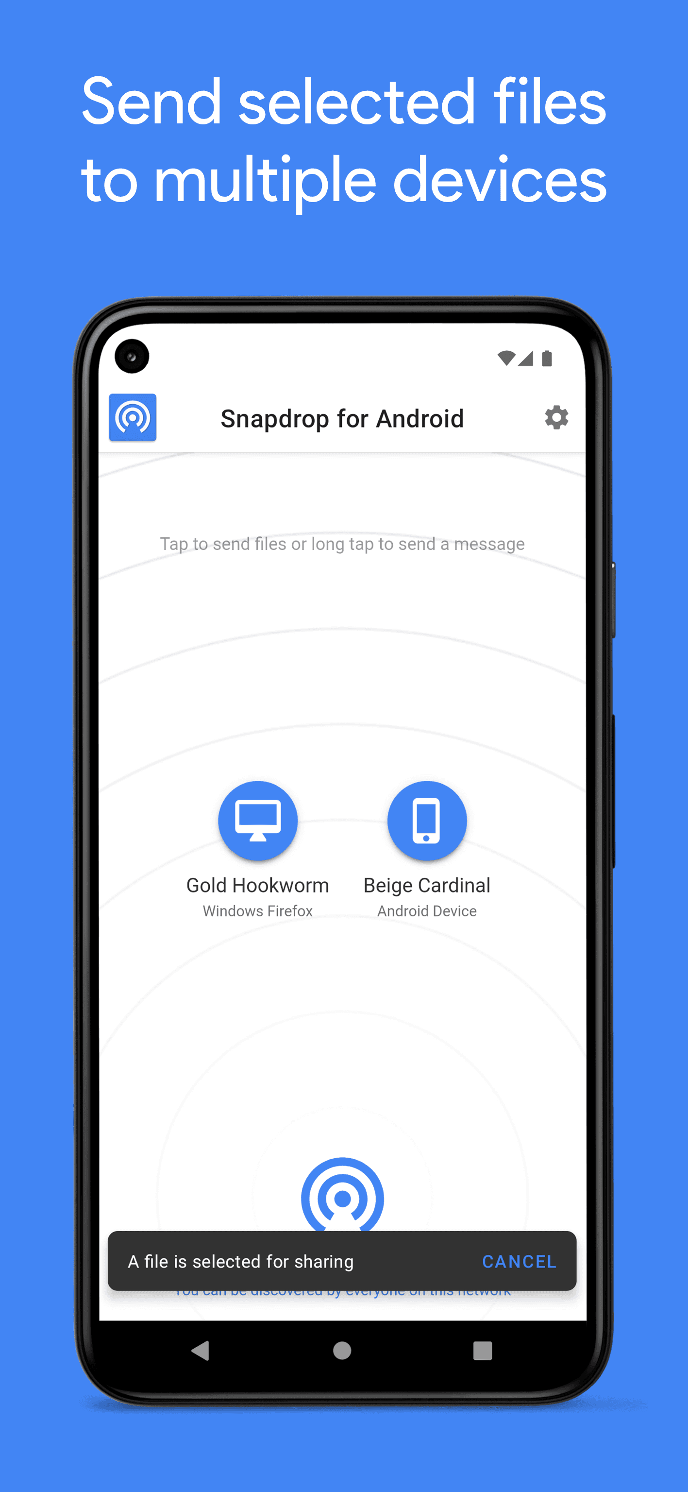 Скриншот 3 — Snapdrop & PairDrop для Android