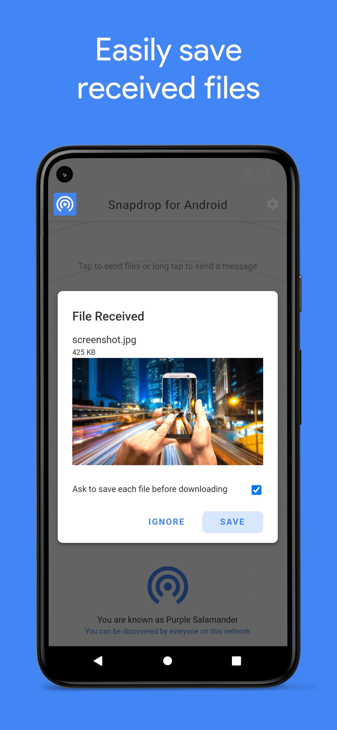 Скриншот 4 — Snapdrop & PairDrop для Android