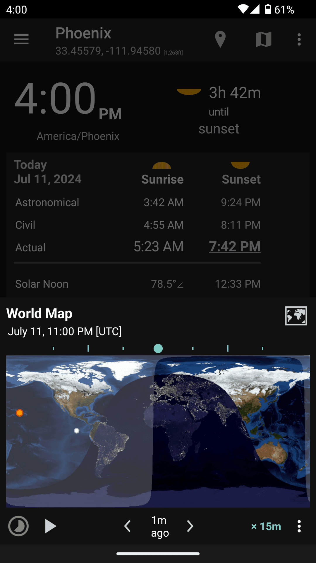 Скриншот 4 — Suntimes
