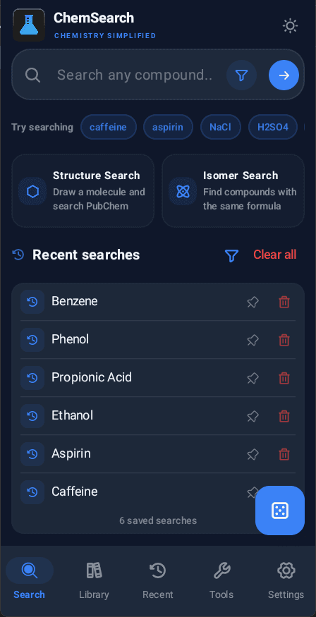 Скриншот 1 — ChemSearch