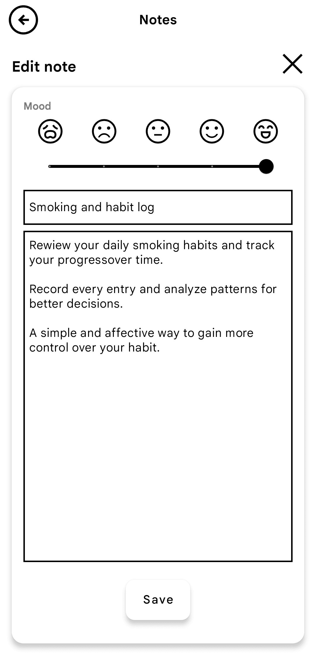 Скриншот 3 — Smoking Tracker