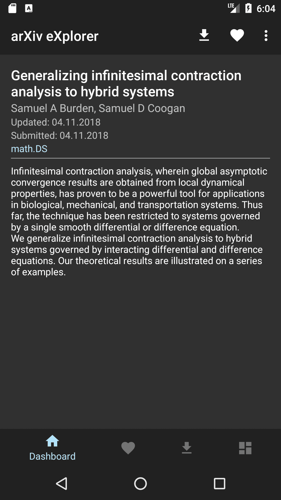 Скриншот 3 — arXiv eXplorer - Mobile App for arXiv.org