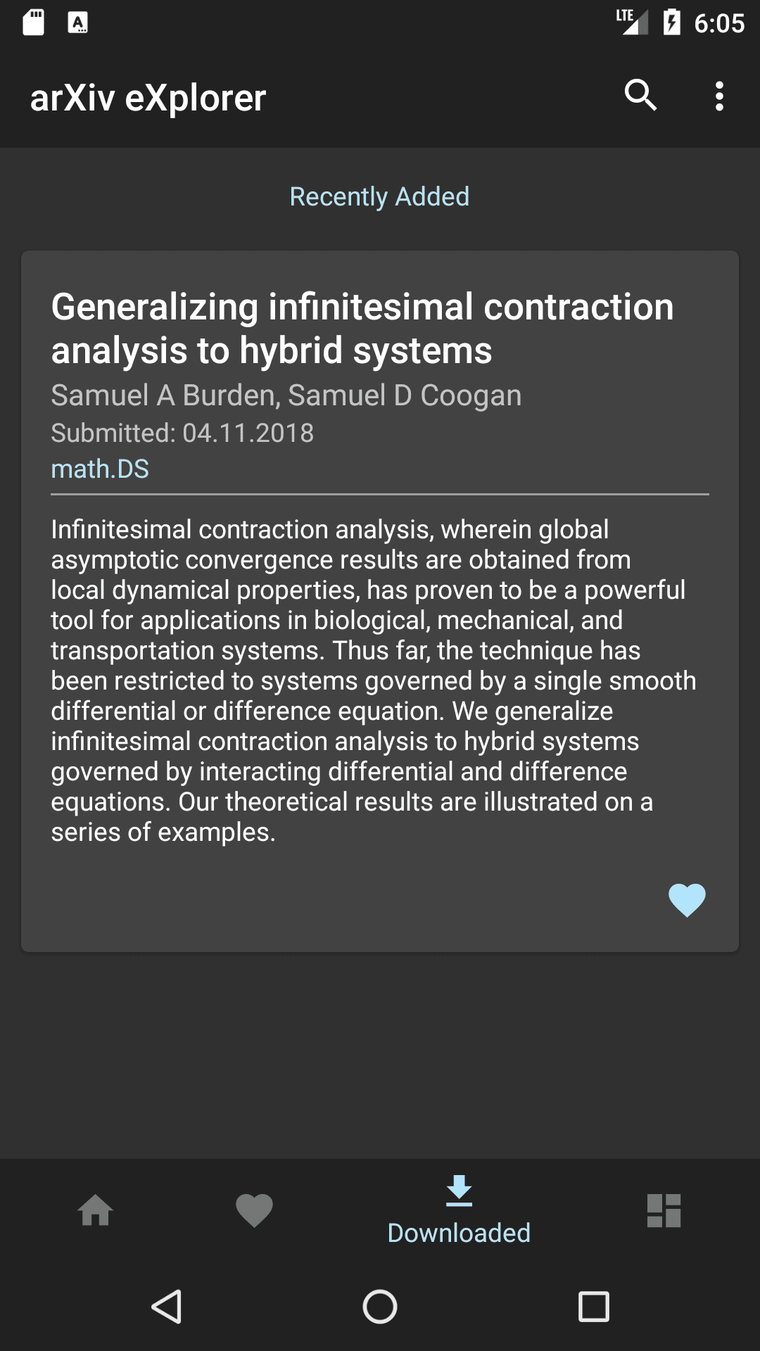Скриншот 4 — arXiv eXplorer - Mobile App for arXiv.org