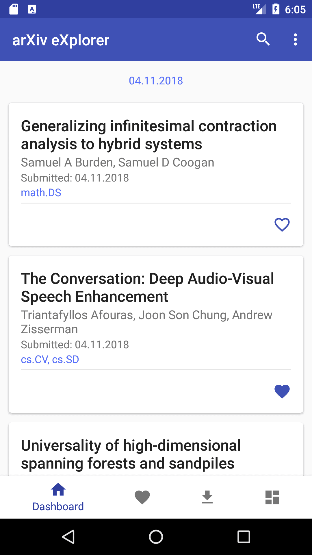 Скриншот 7 — arXiv eXplorer - Mobile App for arXiv.org
