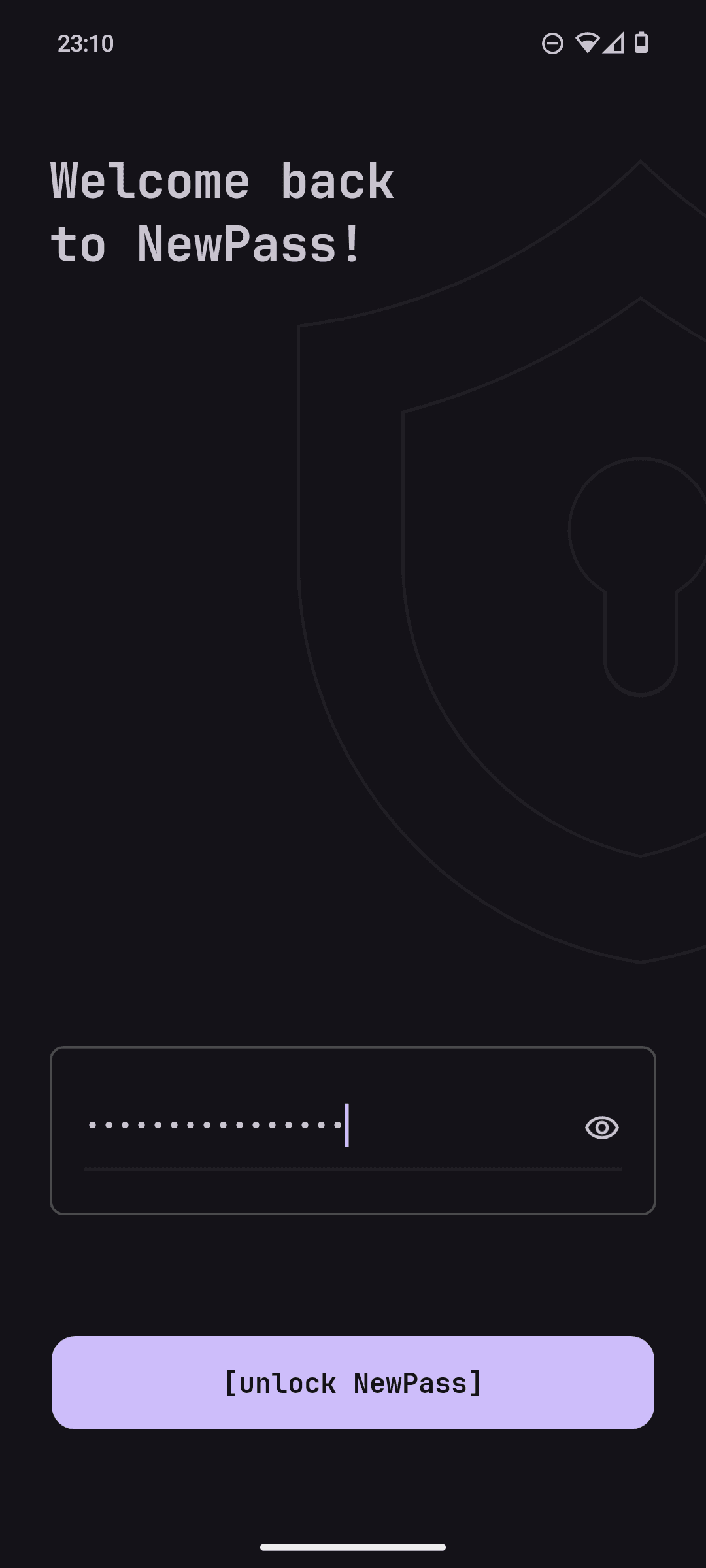 Скриншот 1 — NewPass
