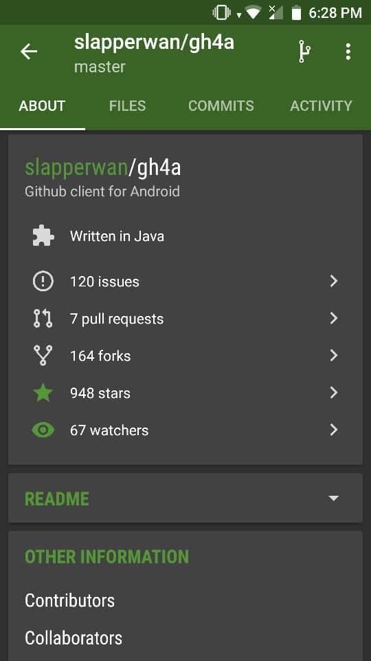 Скриншот 2 — OctoDroid