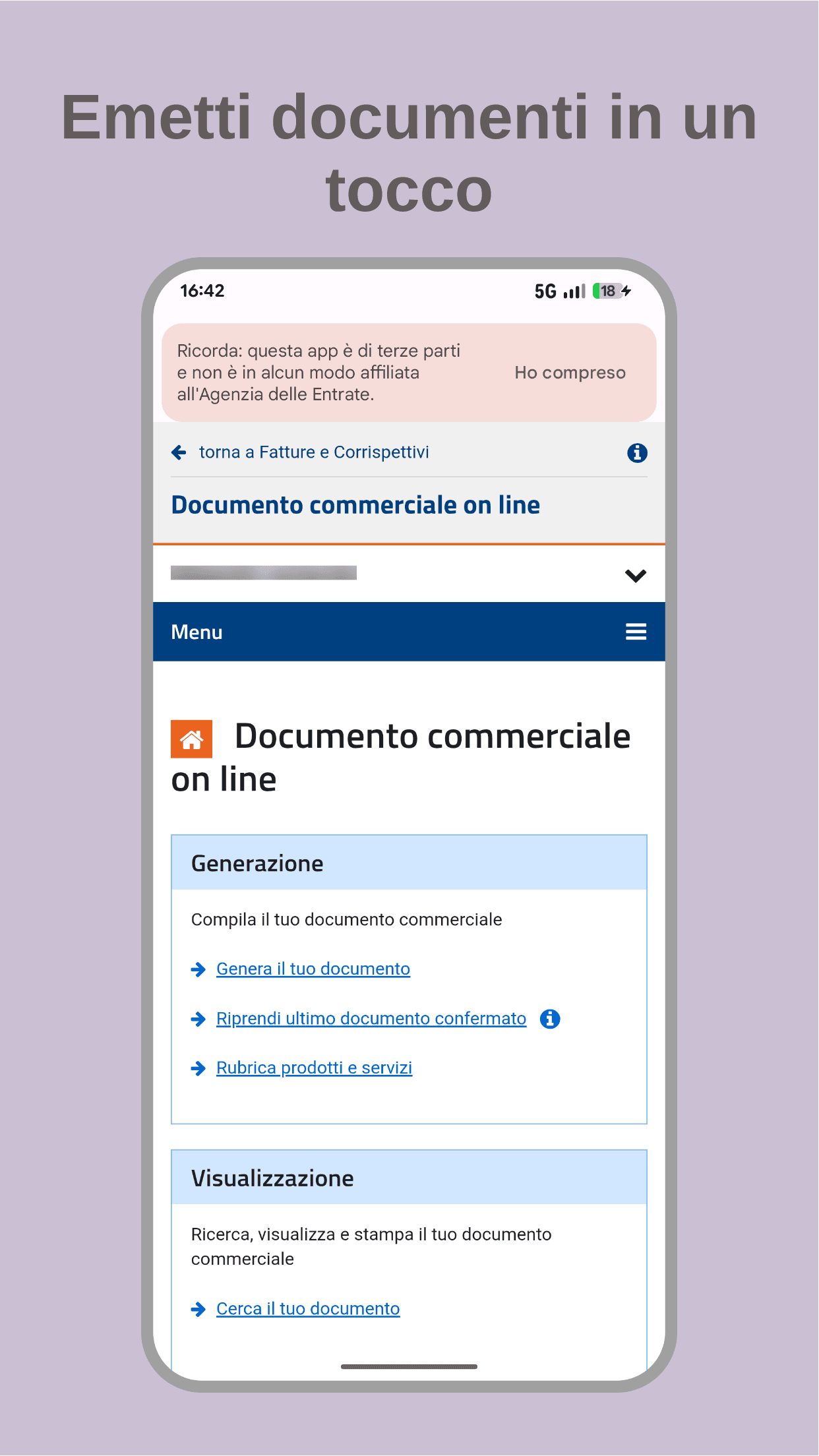 Скриншот 5 — Ricevapp Documento Commerciale