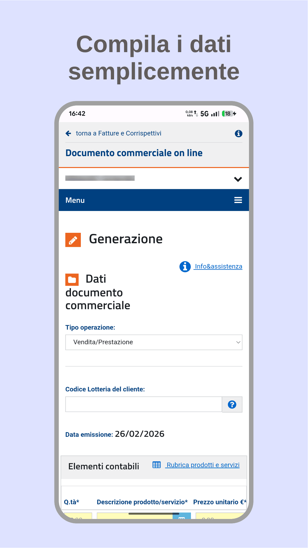 Скриншот 6 — Ricevapp Documento Commerciale