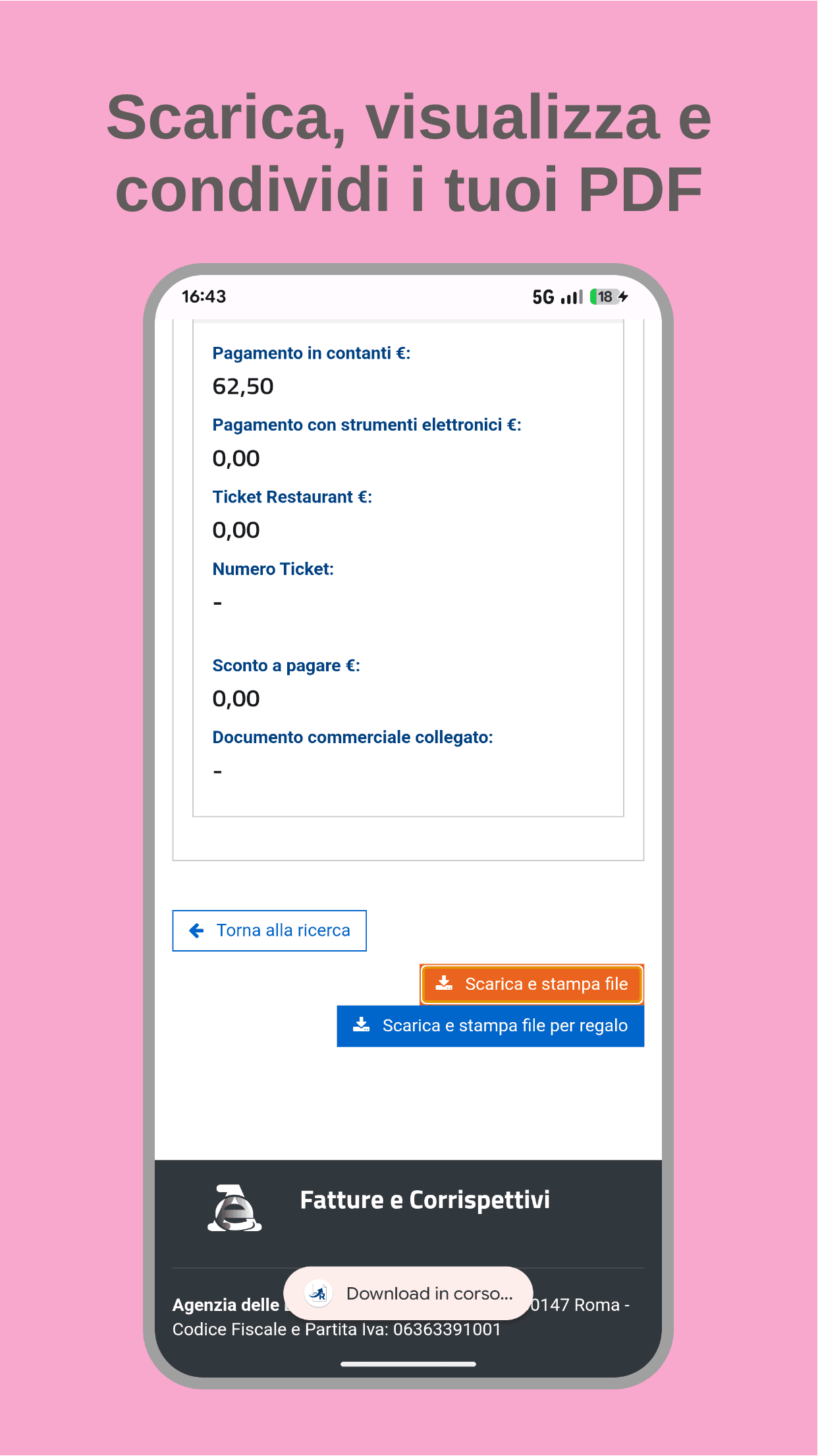 Скриншот 7 — Ricevapp Documento Commerciale