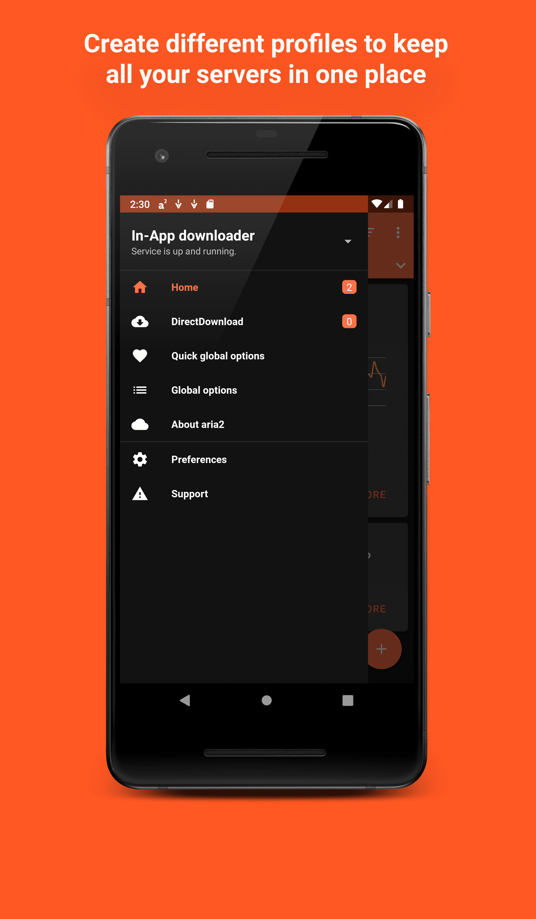 Скриншот 1 — Aria2App