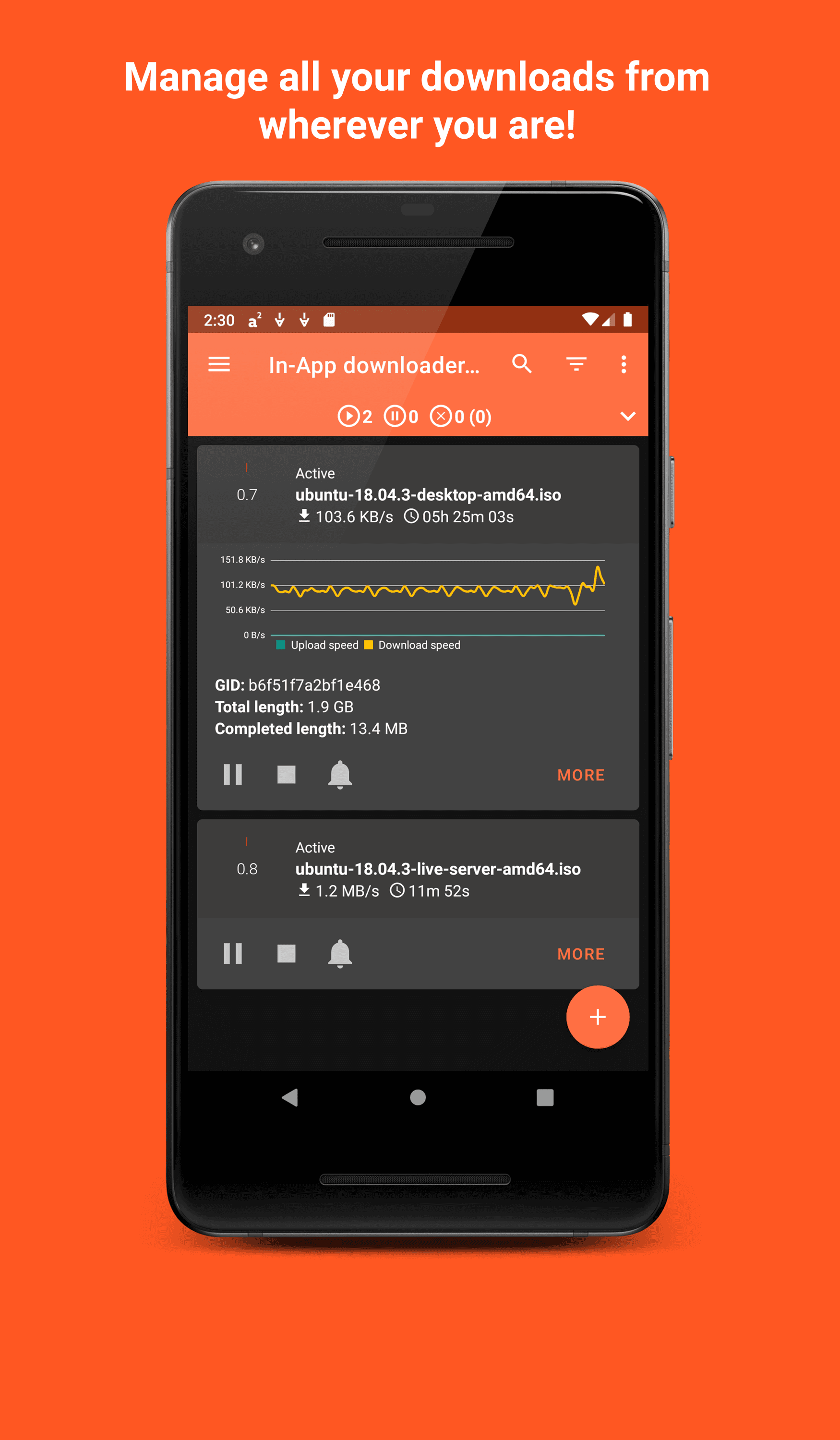 Скриншот 2 — Aria2App