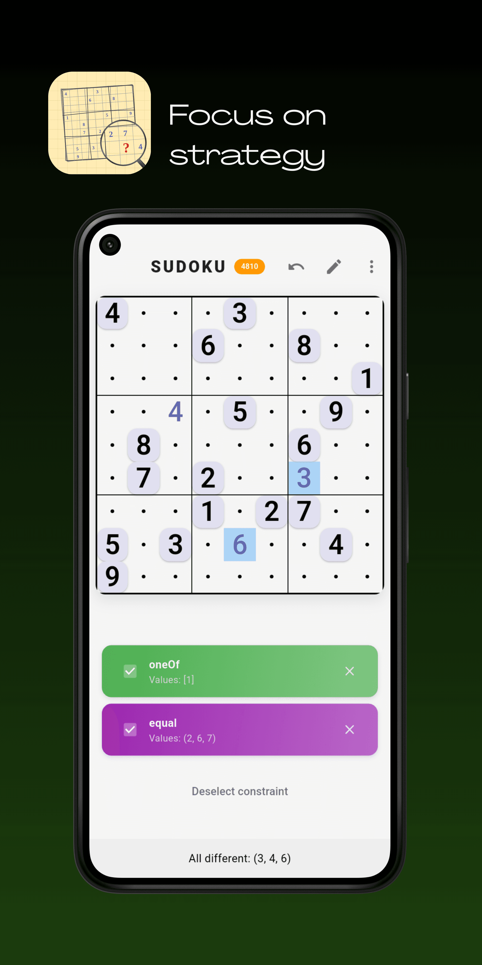 Скриншот 4 — Sudaku - Pattern-driven sudoku