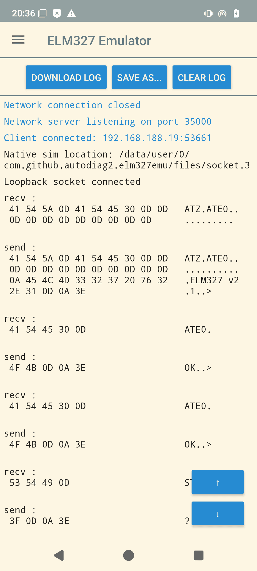 Скриншот 2 — ELM327 Emulator