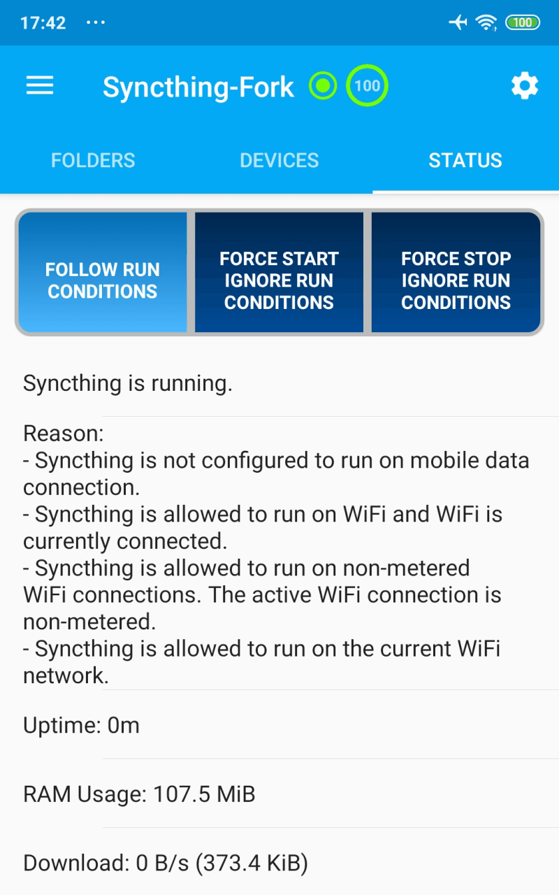 Скриншот 3 — Syncthing-Fork